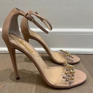 Jerome C. Rousseau Women’s Blush Nude High Heels EUR 39 Brand New